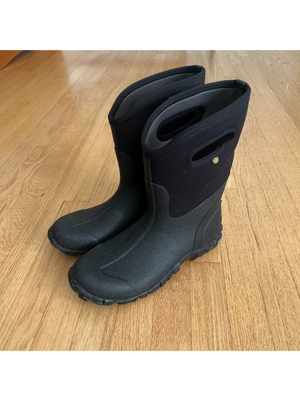 Bogs Men's Parker Mid Black Waterproof Insulated Winter Boots Size US 9/EU 42